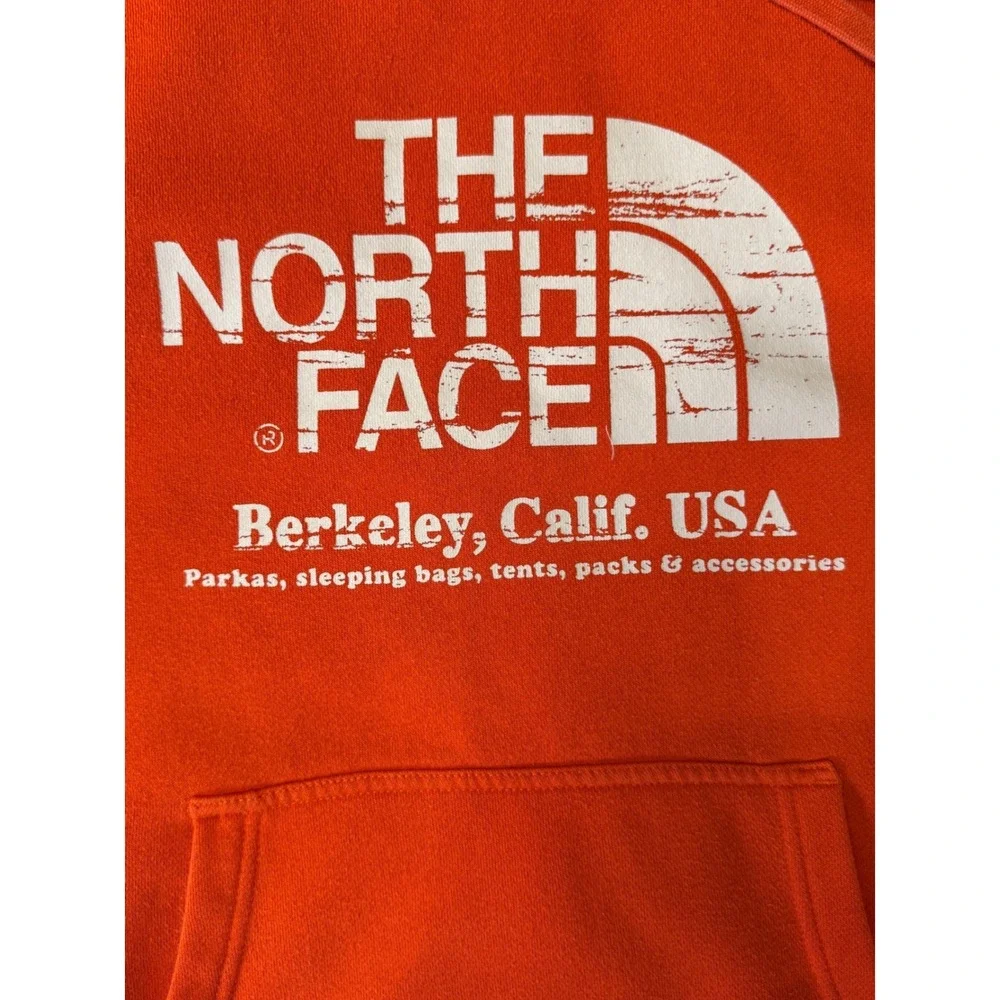 The North Face Berkeley Hoodie Men's L Pumpkin Orange Heritage Logo Gorpcore